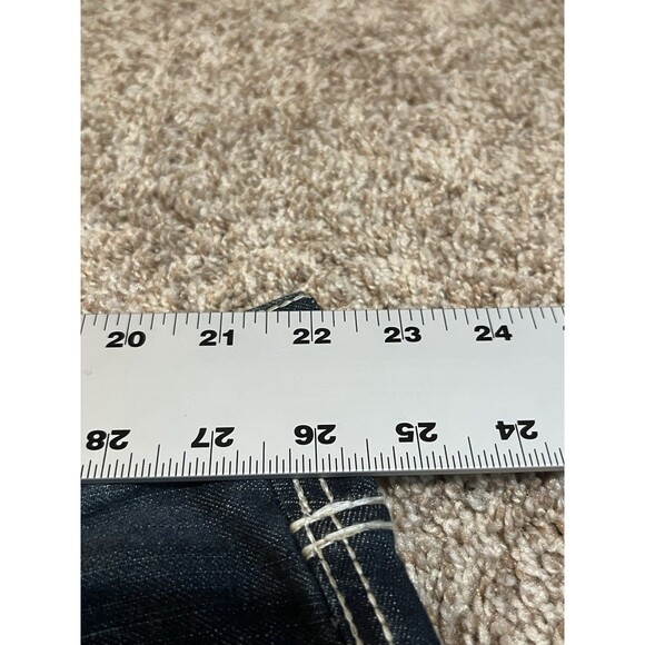 BKE Jeans Mens 44x38 Blue Denim Seth Boot Cut High Rise Buckle - Distressed - Picture 7 of 12